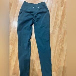 Alphalete blue green Leggings small EUC